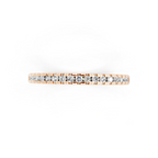 Simple Round Brilliant Lab Grown Diamond Stacking Ring for Girlfriend