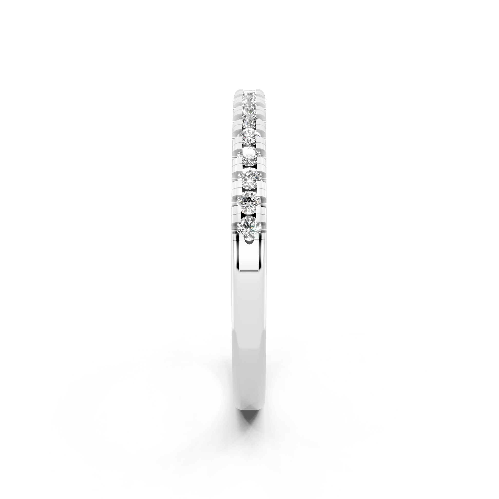 Simple Round Brilliant Lab Grown Diamond Stacking Ring for Girlfriend