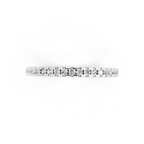 Simple Round Brilliant Lab Grown Diamond Stacking Ring for Girlfriend