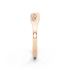 Elegant Interlace Brilliant Lab Grown Diamond Statement Ring in White, Yellow & Rose Gold Tone