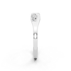 Elegant Interlace Brilliant Lab Grown Diamond Statement Ring in White, Yellow & Rose Gold Tone
