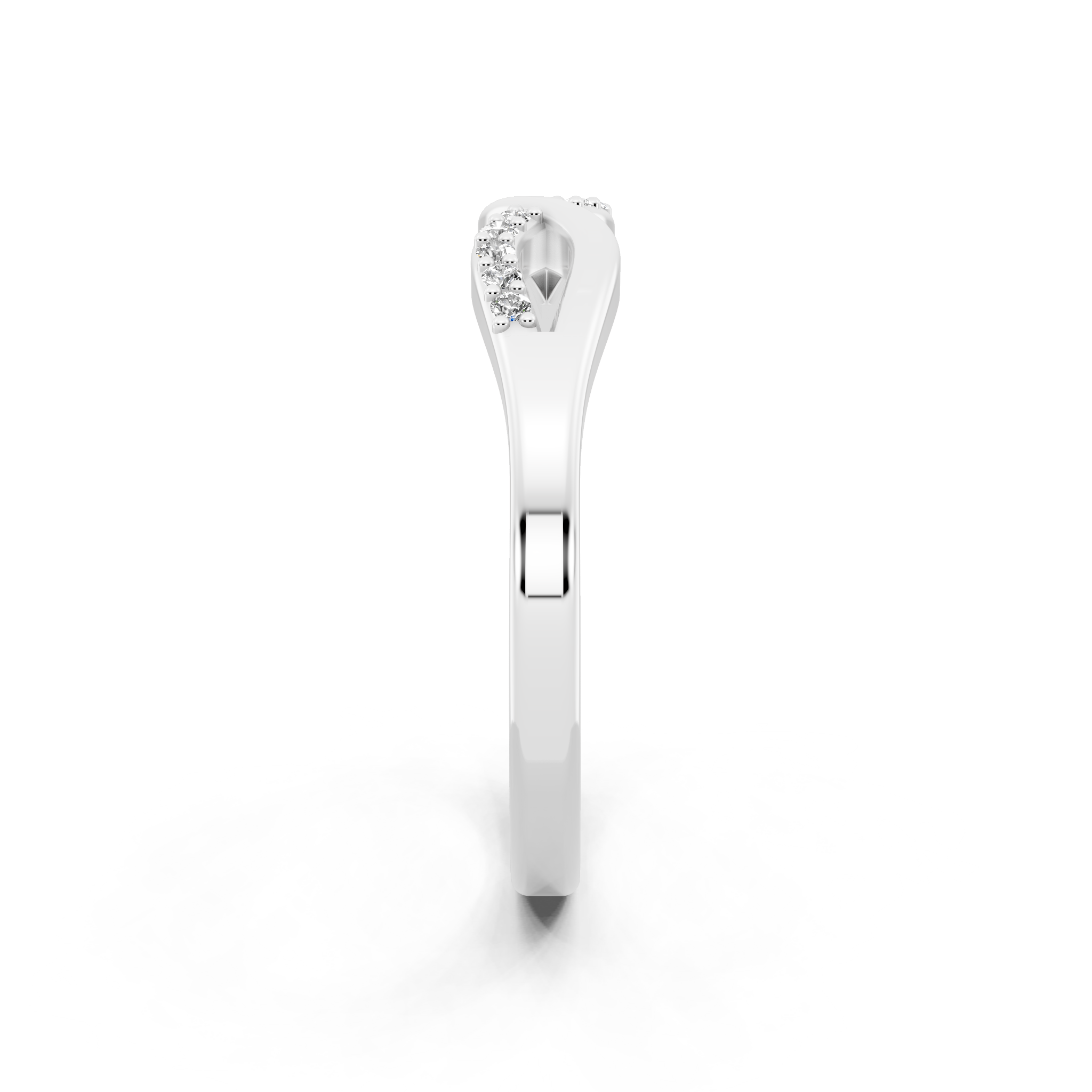 Elegant Interlace Brilliant Lab Grown Diamond Statement Ring in White, Yellow & Rose Gold Tone