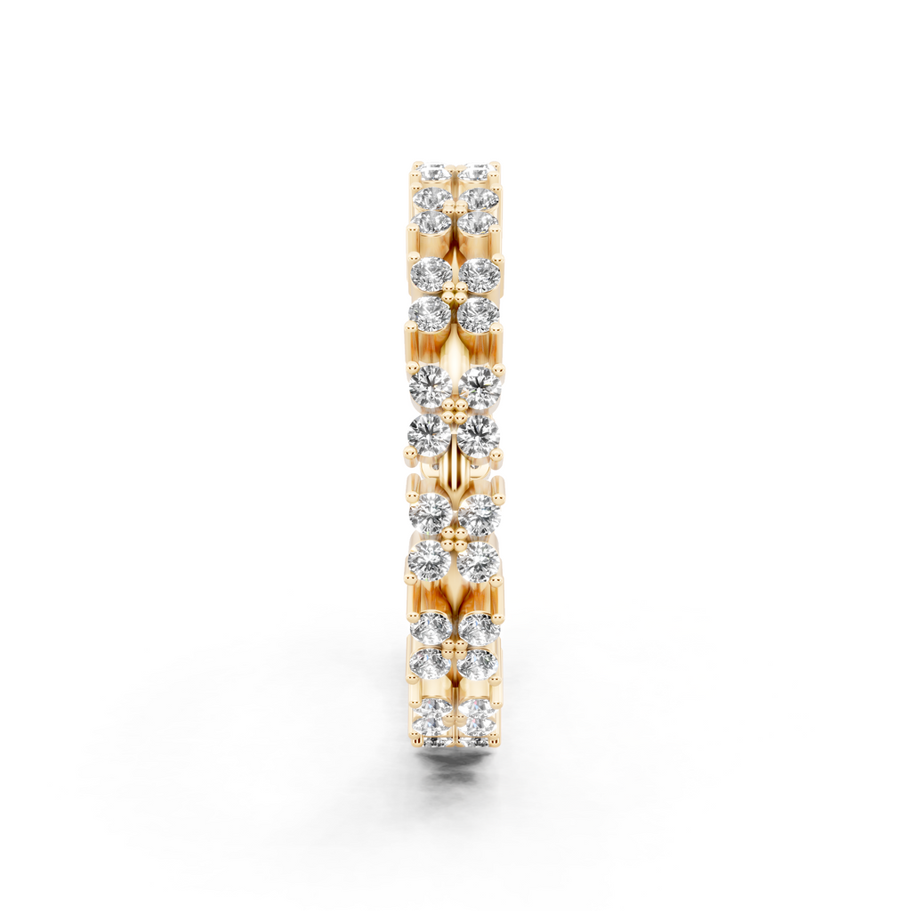 Aurielle Round Cut Lab Grown Diamond Eternity Wedding Band Ring for Women
