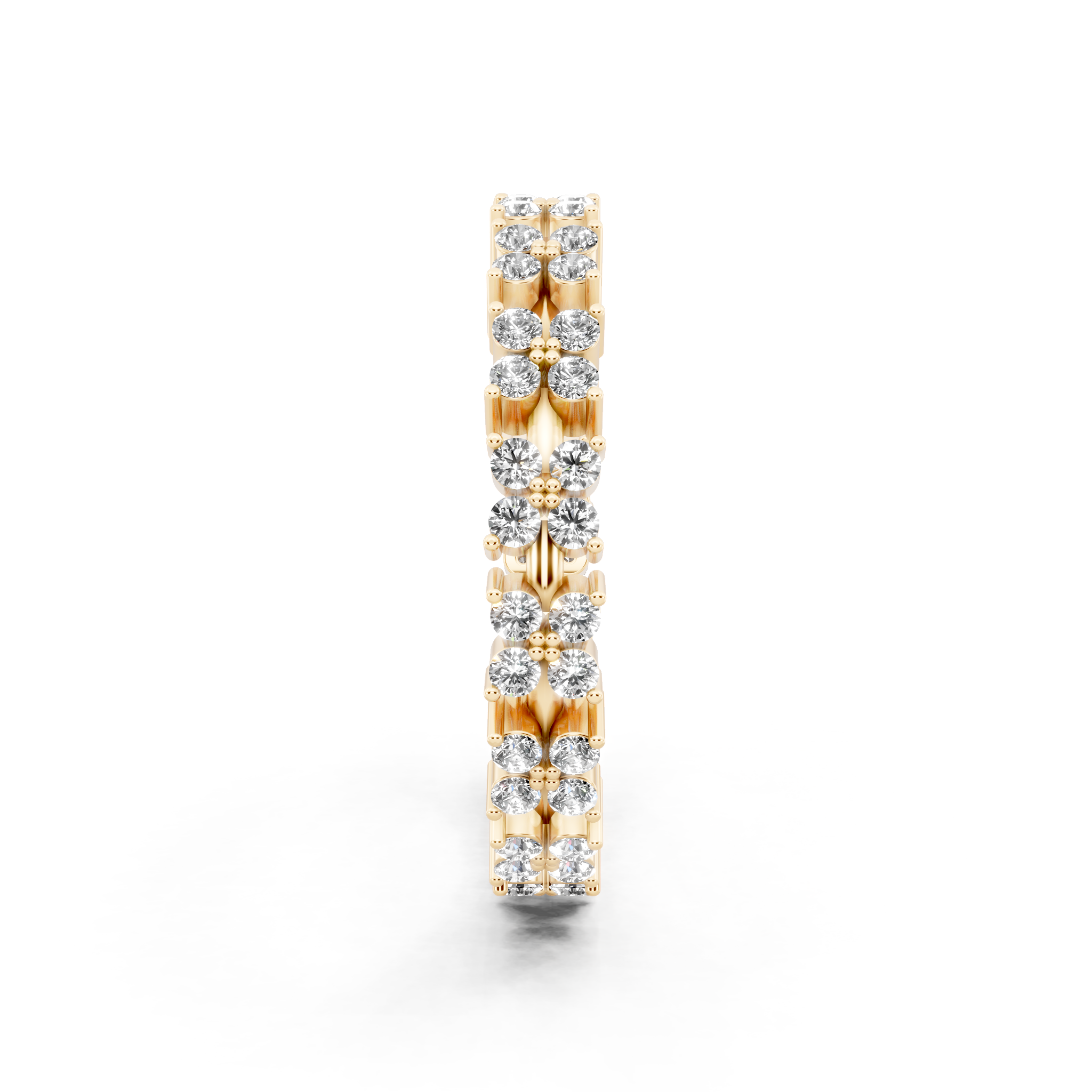 Aurielle Round Cut Lab Grown Diamond Eternity Wedding Band Ring for Women