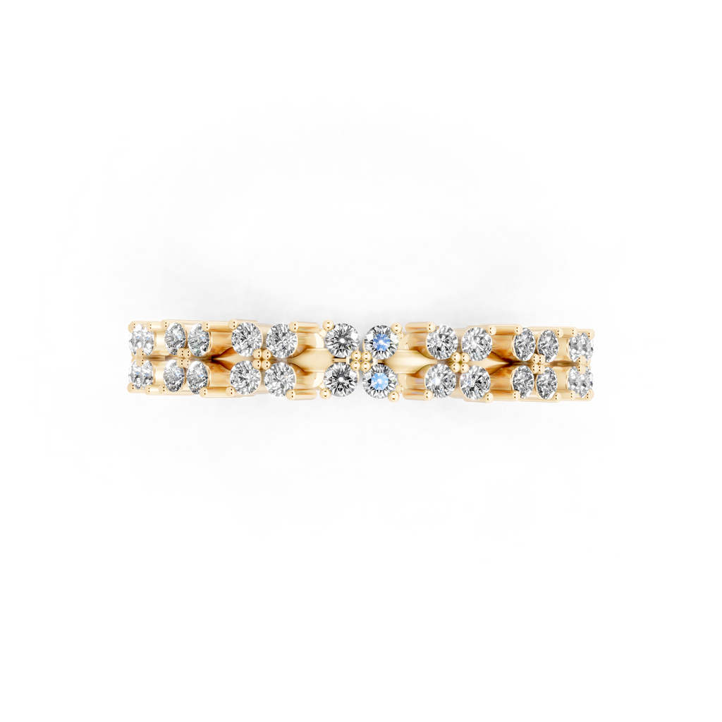 Aurielle Round Cut Lab Grown Diamond Eternity Wedding Band Ring for Women
