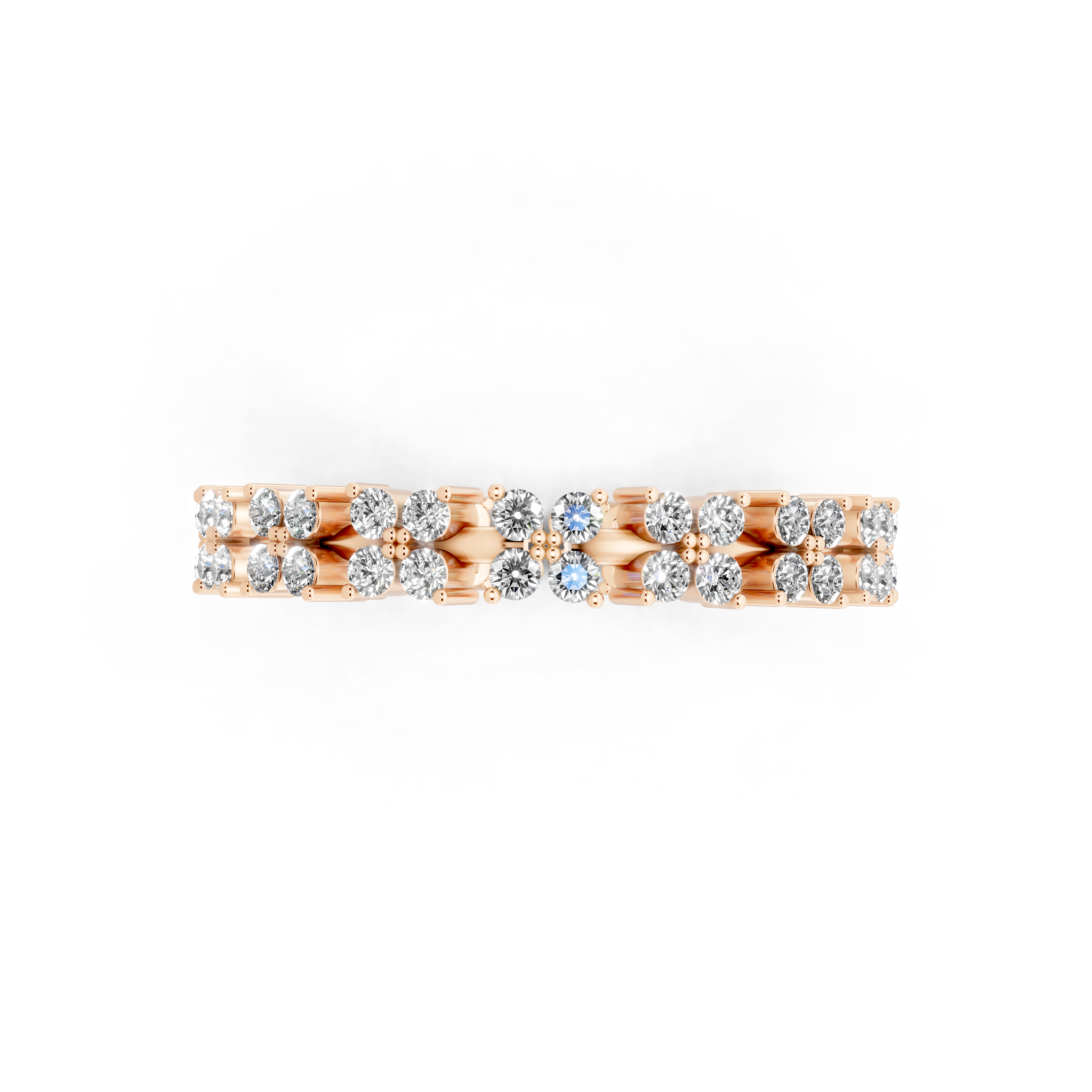 Aurielle Round Cut Lab Grown Diamond Eternity Wedding Band Ring for Women