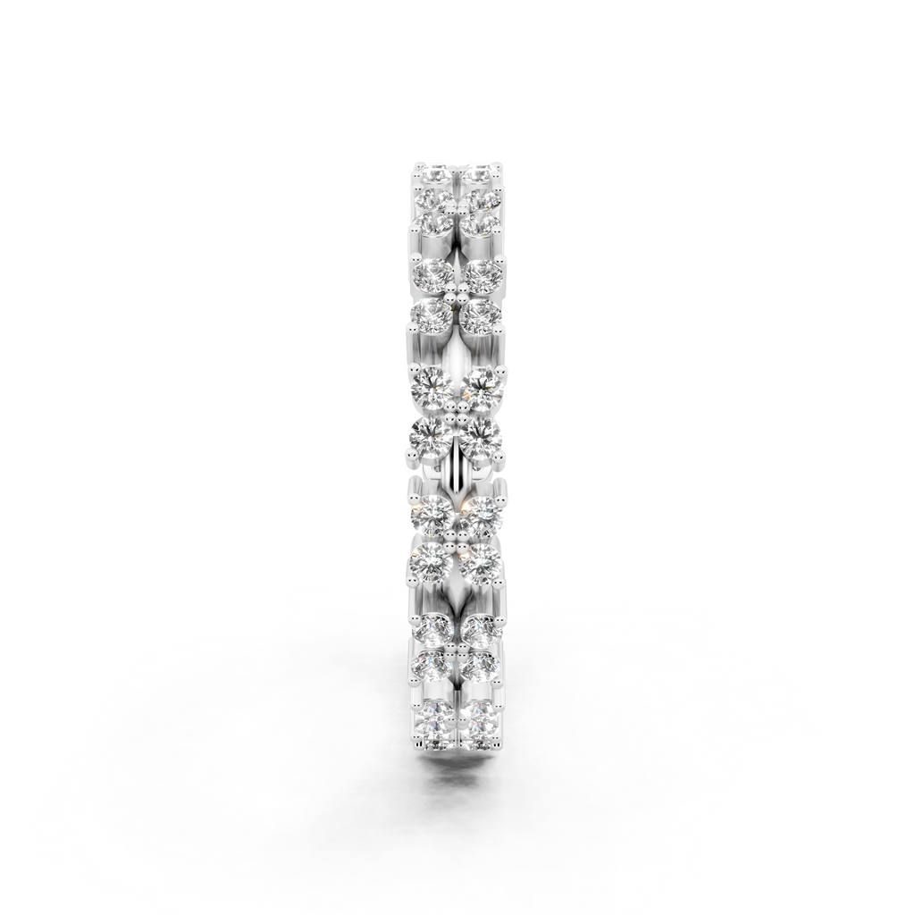Aurielle Round Cut Lab Grown Diamond Eternity Wedding Band Ring for Women