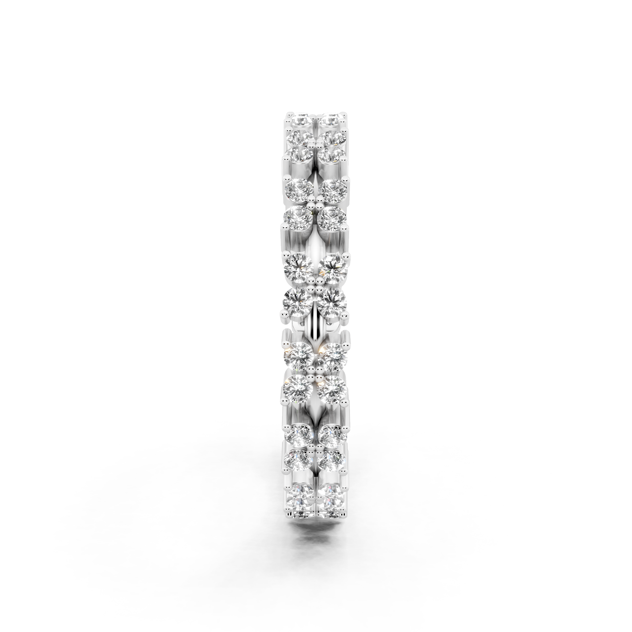 Aurielle Round Cut Lab Grown Diamond Eternity Wedding Band Ring for Women