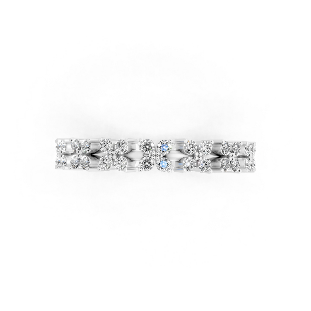 Aurielle Round Cut Lab Grown Diamond Eternity Wedding Band Ring for Women