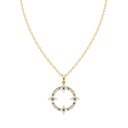 Elegant Celestial Halo Lab Grown Diamond Pendant Necklace for Her