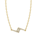 Elegant Angular Line Lab Grown Diamond Pendant Necklace for Luxury Styling