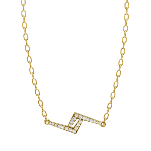 Elegant Angular Line Lab Grown Diamond Pendant Necklace for Luxury Styling