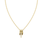 Luxury Cascade Pendant Necklace for Women in 10 or 14 or 18K Gold