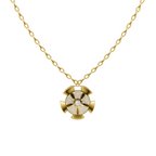 Elegant Bloom Cluster Design Pendant Necklace with Round Brilliant Lab Grown Diamond