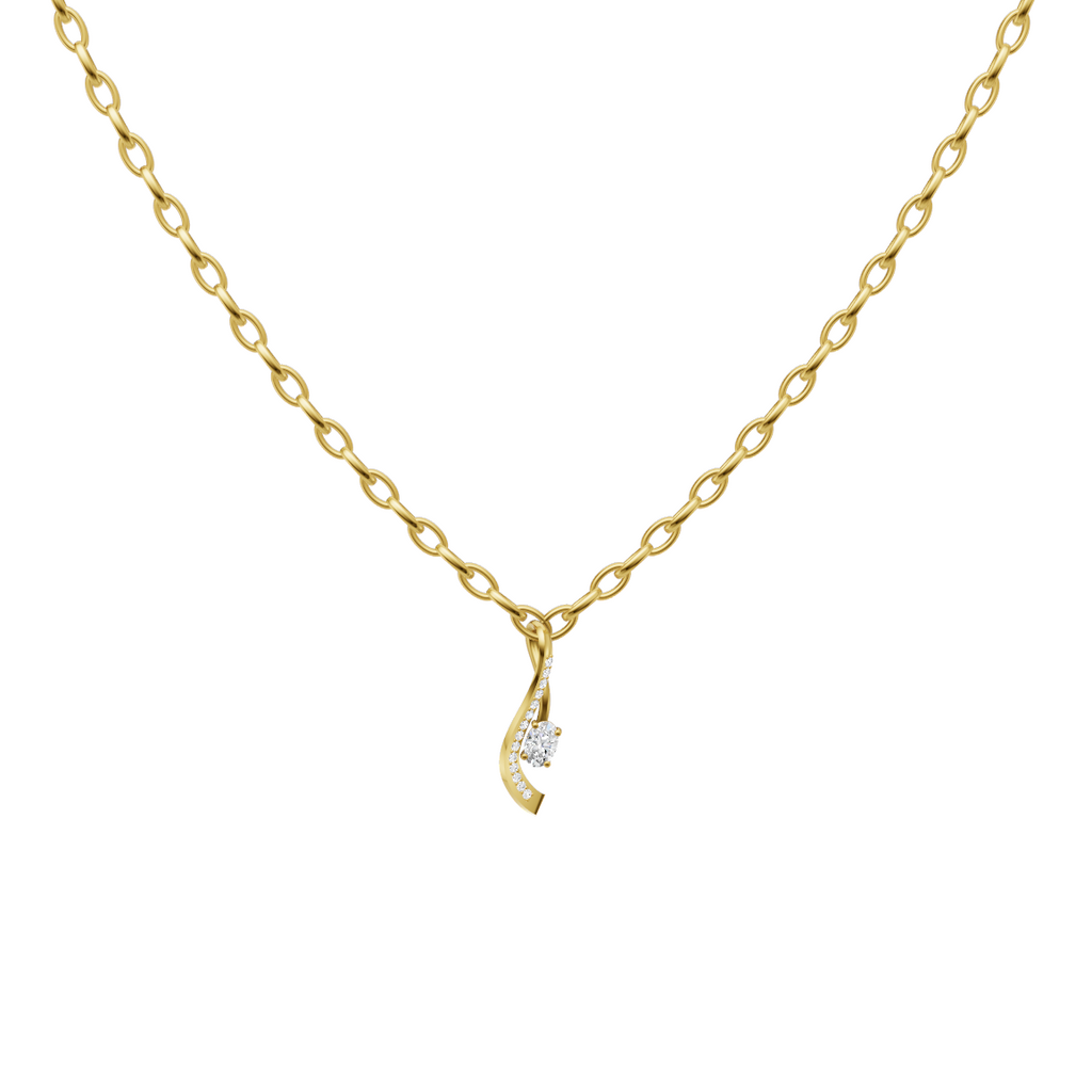 Modern Oval Cut Lab Grown Diamond Pendant Necklace for Everyday Luxury