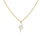 Lunaria Vine Cascade Lab Grown Diamond Pendant Necklace in White, Rose, Gold Tone