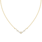 Sylvara Marquise & Round Brilliant Lab Created Diamond Vine Necklace for Girlfriend