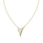 Elegant Sculptural Pendant Necklace with Cluster Sparkle Lab Created Stones