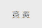 Aurevia Round Brilliant Lab Grown Diamond Basket Stud Earrings in 10 or 14 or 18K Gold