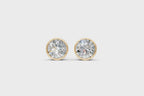 Minimalist Bezel Stud Lab Grown Diamond Earrings for Everyday Luxury, Gifting & Occasion Wear