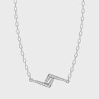 Elegant Angular Line Lab Grown Diamond Pendant Necklace for Luxury Styling