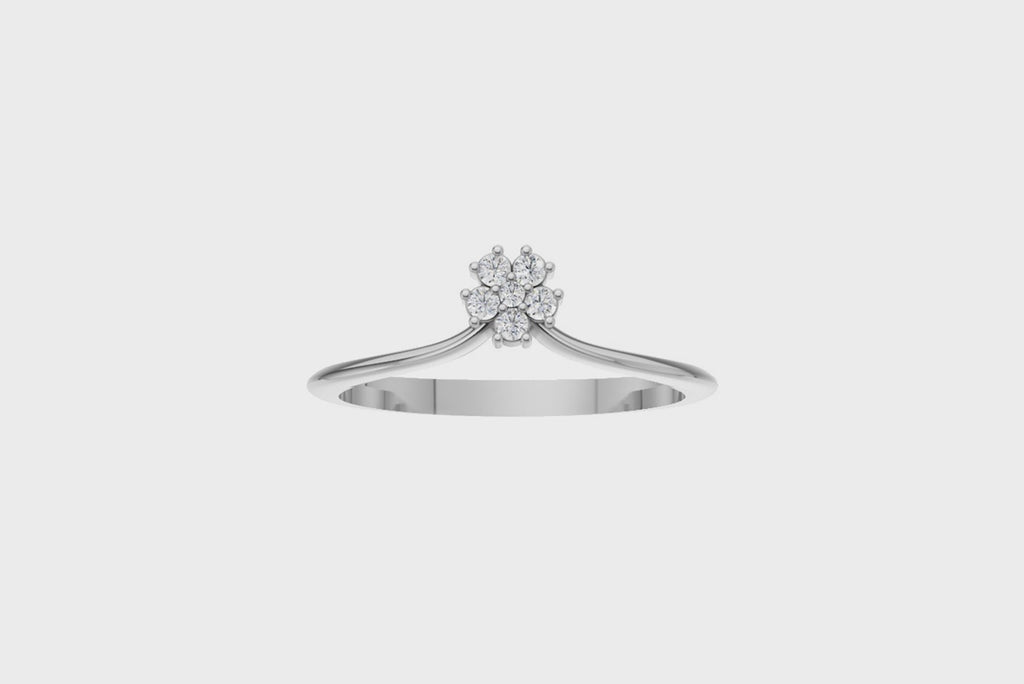 Fleur Diamond Petal Ring