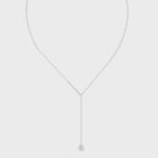 Luxury Pear Pendant Lariat Necklace for Daily Wear Jewelry