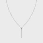 Elegant Slim Bar Lab Grown Diamond Pendant Necklace for Luxury Styling