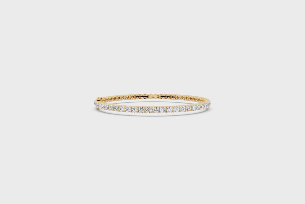 Celeste Pave Tennis Bracelet with Round Brilliant Lab Grown Diamonds