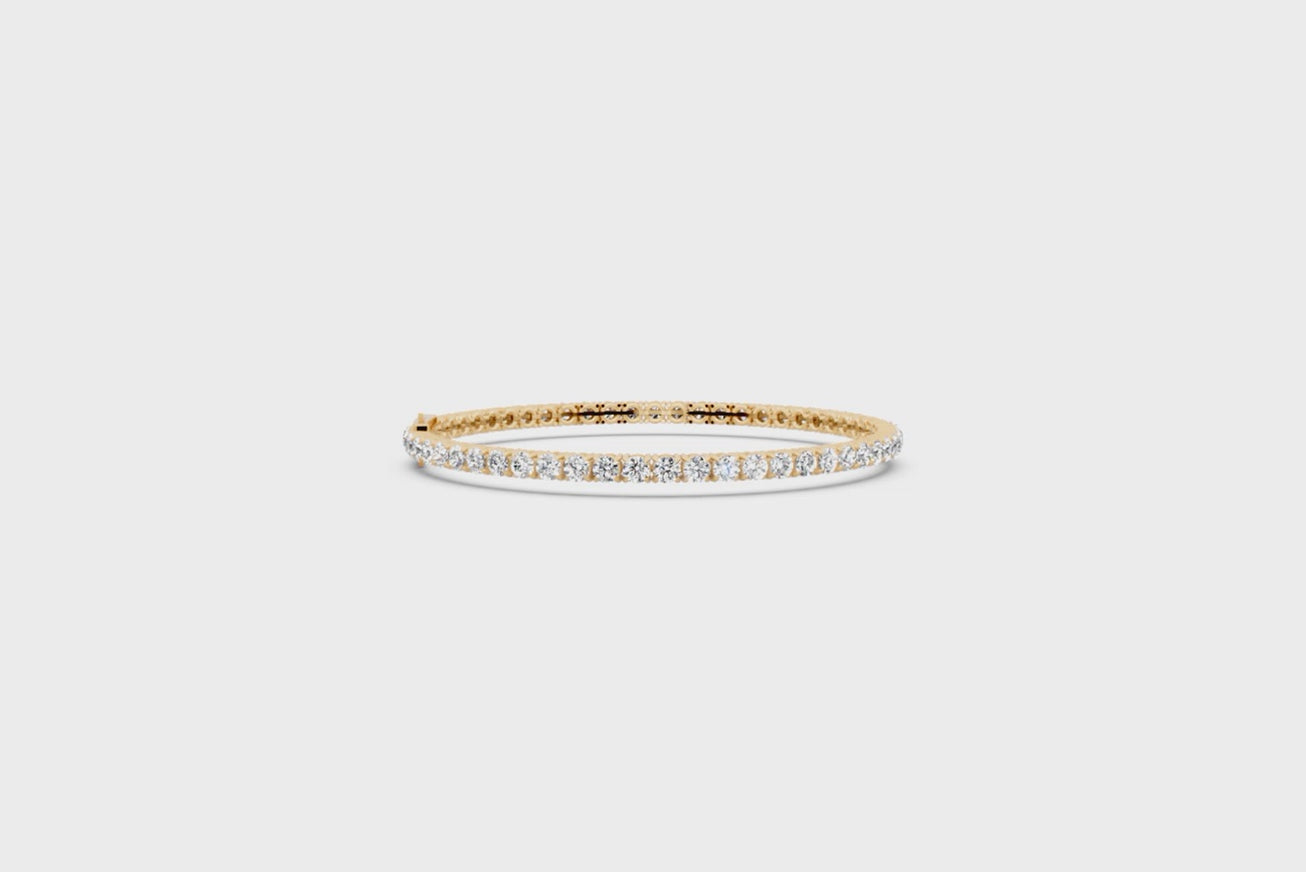 Celeste Pave Tennis Bracelet with Round Brilliant Lab Grown Diamonds