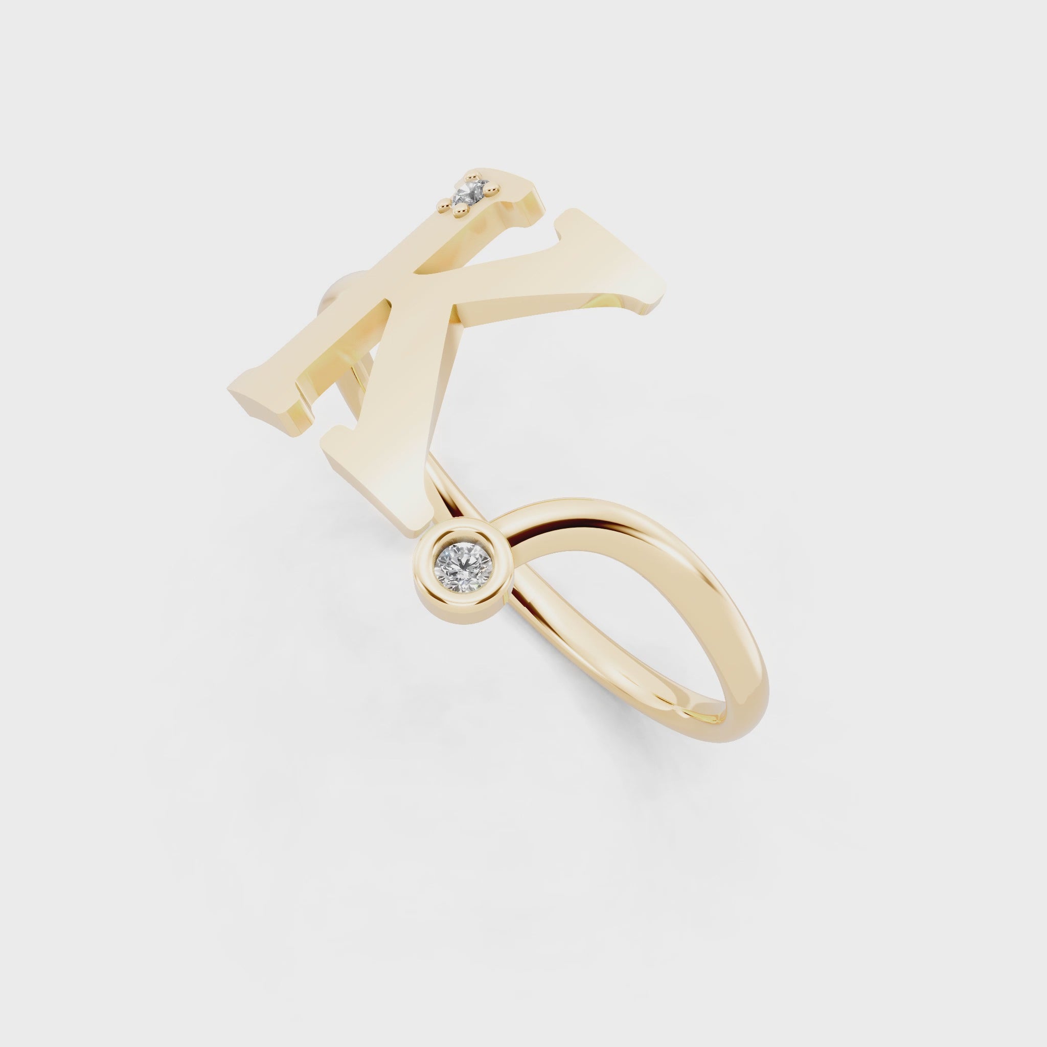 Luxury Chevron-Inspired Statement Lab Grown Diamond Ring for Women