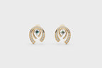 Aurelia Arch Halo Stud Lab Created Diamond Earrings for Anniversary & Birthday Gifts for Her