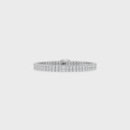 Lumiere Multi-Row Pave Tennis Bracelet with Round Brilliant Lab Grown Diamonds