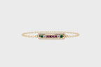 Aurora Spectrum Multi-Colour Brilliant Lab Grown Diamond Bracelet in White or Rose or Gold