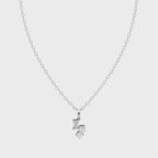 Mixed-Cut Cluster Design Pendant Necklace with Emerald-Cut and Round Lab Grown Stones