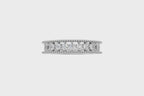 Celestia Diamond Beaded Band Ring