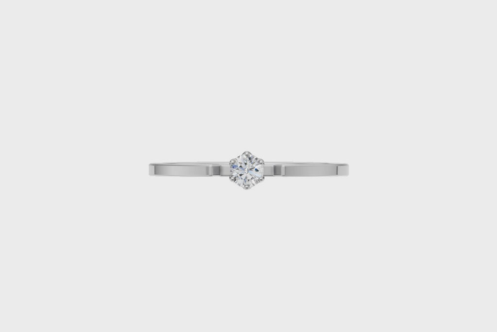 Solitaire Spark Diamond Promise Ring
