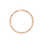 Aurelia Bow Lattice Pave Round Cut Brilliant Lab Grown Diamond Bracelet for Anniversary Gift