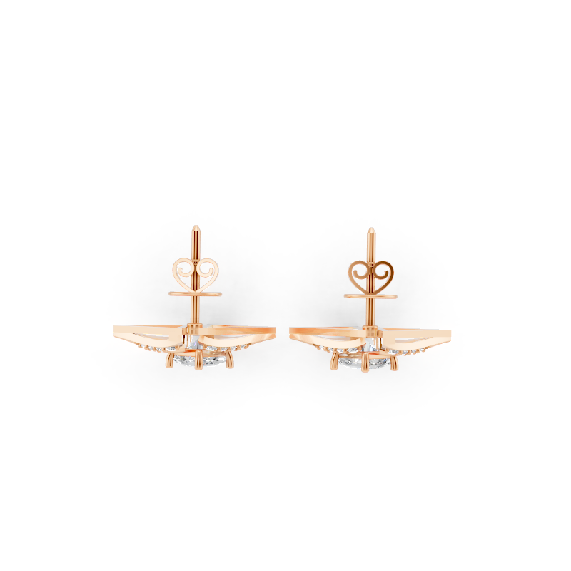 Modern Geometric Lab Grown Diamond Earrings for Statement Jewelry for Her