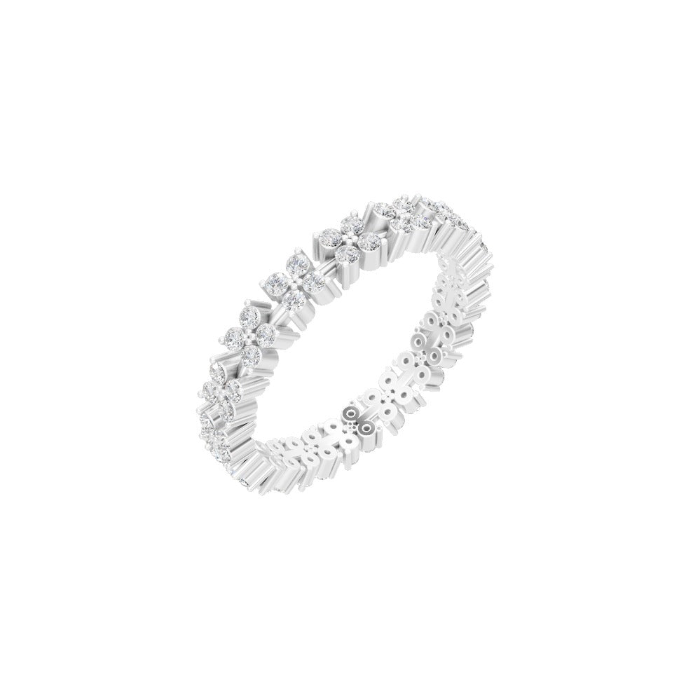 Celestia Dual Row Eternity Band