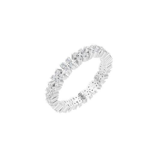 Celestia Dual Row Eternity Band