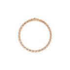 Elegant Open Gallery Sparkle Bracelet for Women with Continuous Heart-Shaped Lab Grown Diamond