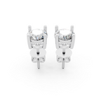 Valoria Round Solitaire Lab Grown Diamond Stud Earrings in 10 or 14 or 18K Gold