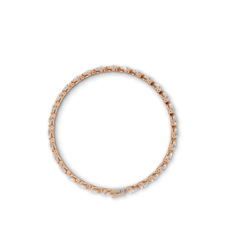 Luxury Pear Cut Lab Grown Diamond Tennis-Style Bracelet by Lume Jewels