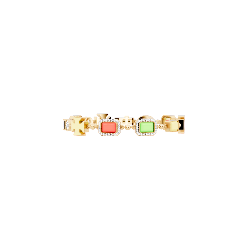 Elegant Geometric Pave Station Lab Created Diamond Bracelet for Women by Lume Jewelry