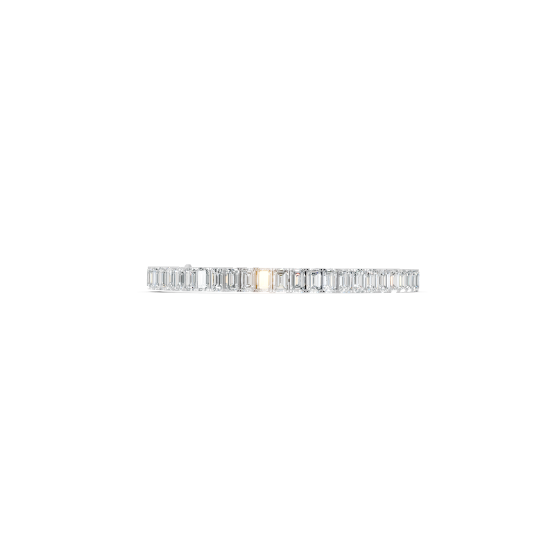 Aurelia Baguette Cut Lab Grown Diamond Tennis Bracelet for Proposal Gift for Her