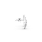 Seraphina Teardrop Filigree Stud Earrings with Round Brilliant Lab Created Diamond