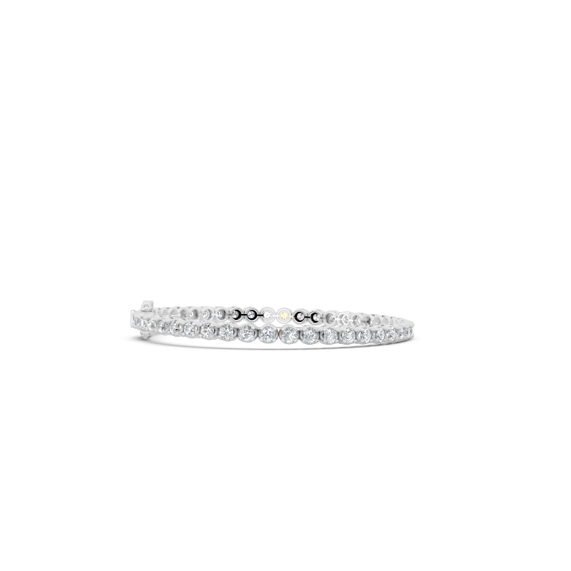 Elegant Round Lab Created Diamond Line Bracelet for Women by Lume Jewels