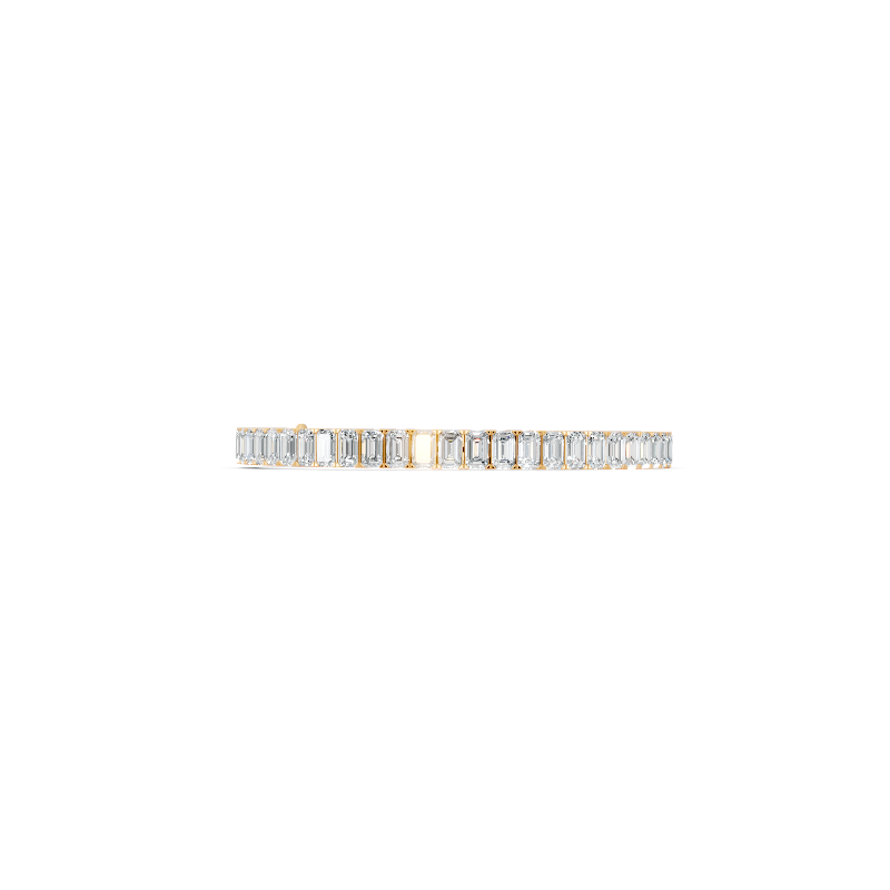 Aurelia Baguette Cut Lab Grown Diamond Tennis Bracelet for Proposal Gift for Her