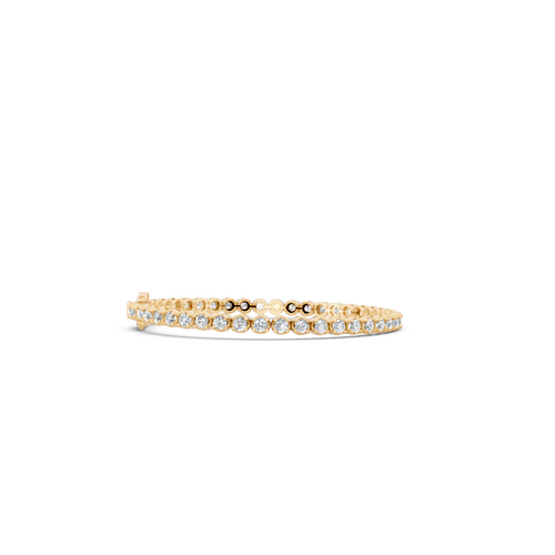 Elegant Round Lab Created Diamond Line Bracelet for Women by Lume Jewels